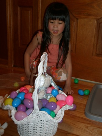 Kasen with Easter decorations